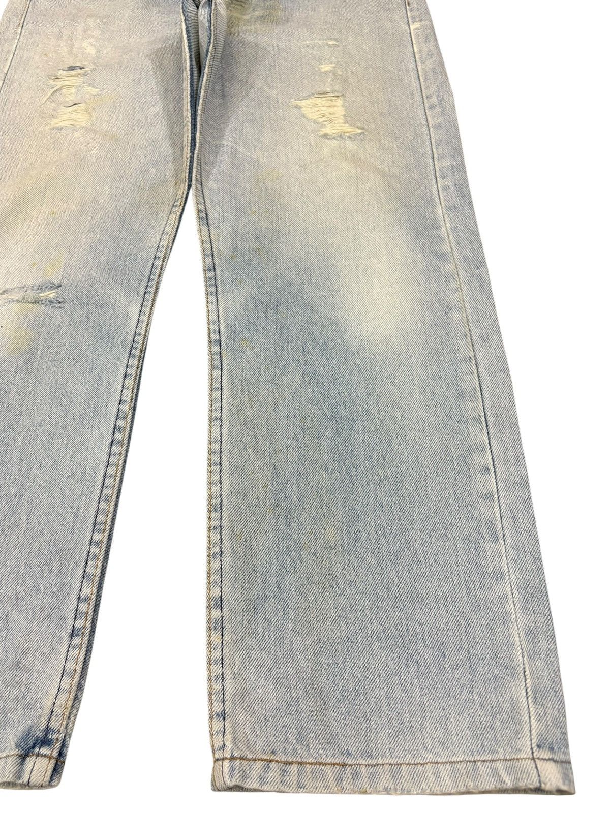 Levi's Vintage 90s Levis 505 Light Wash Distressed Jeans Size US 32 / EU 48 - 7 Thumbnail