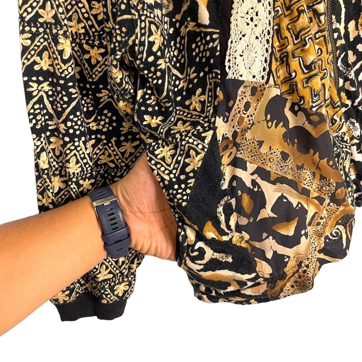 Japanese Brand Japanese Baroque Over Printed Bomber Jacket Size US M / EU 48-50 / 2 - 7 Thumbnail