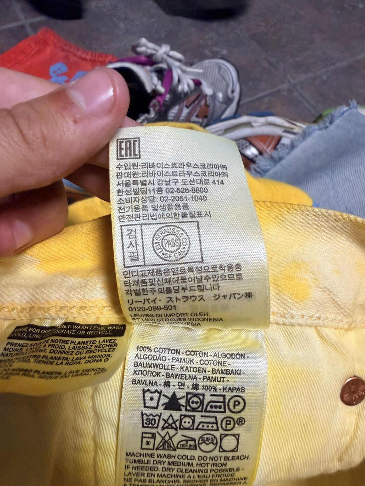 (B).Stroy × DENIM TEARS Bstroy x Denim Tears Multicolor Two tone Jeans Size US 34 / EU 50 - 6 Thumbnail