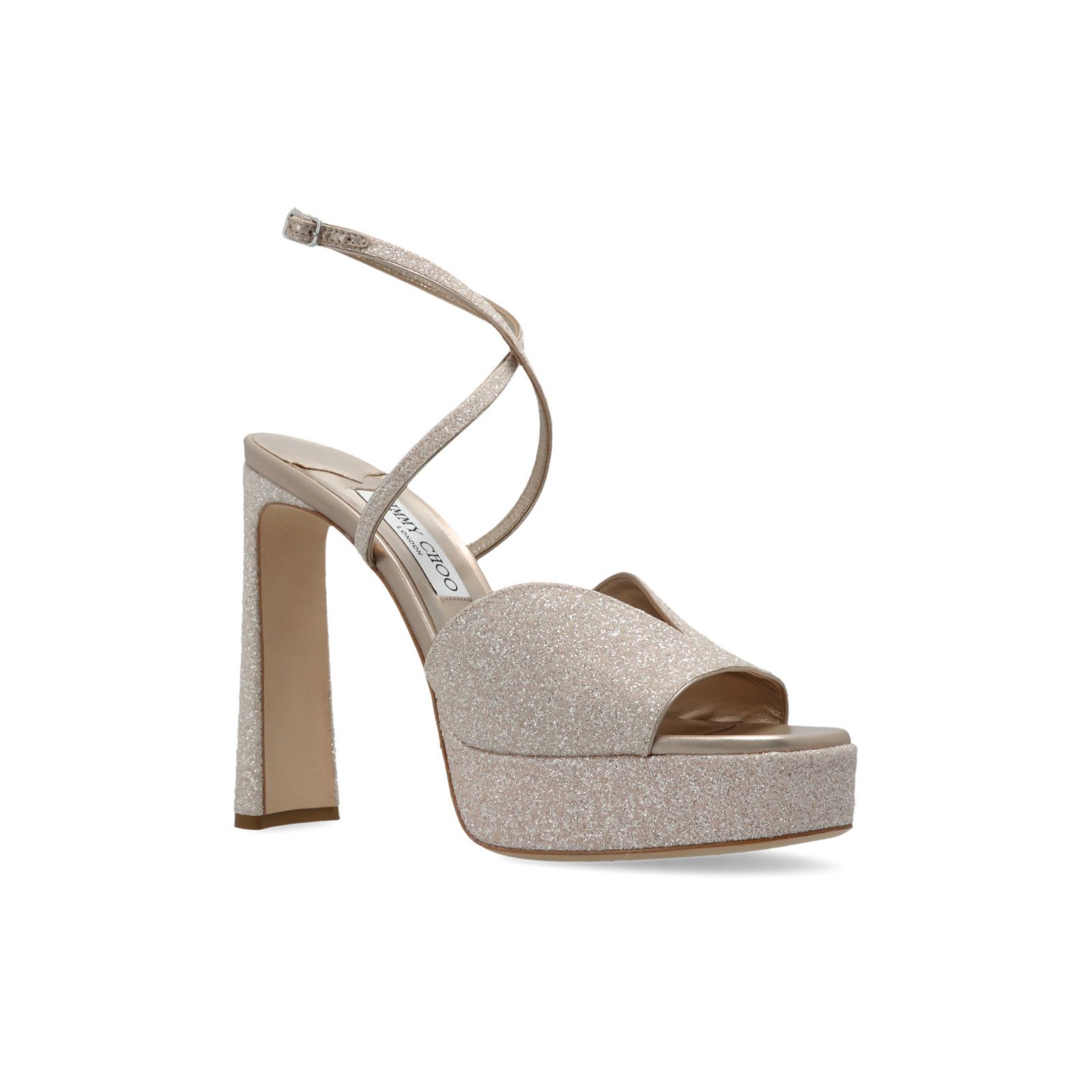 JIMMY CHOO 'Karli' Cream Platform Sandals New & Authentic (W