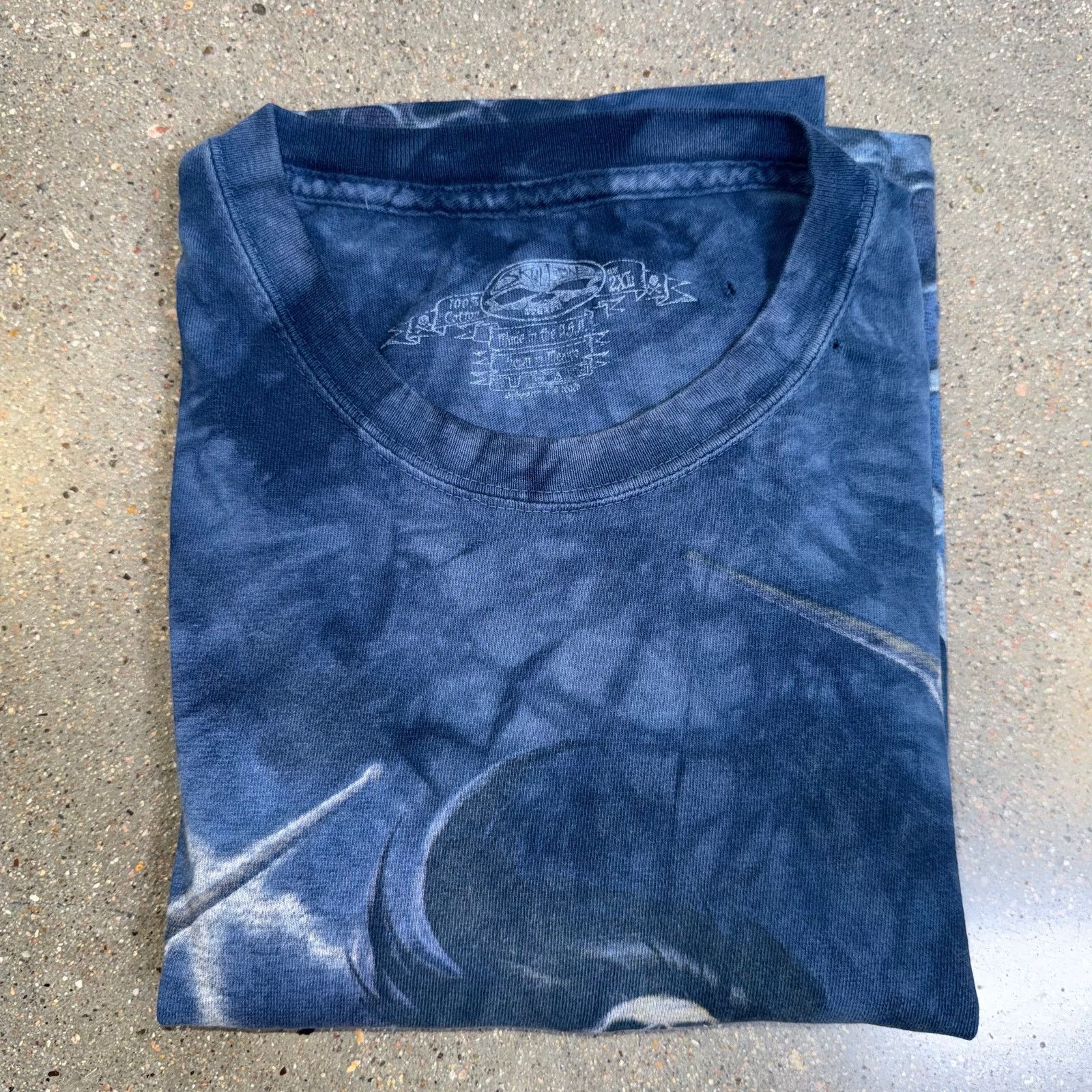 The Mountain Vtg SkulBone Mountain Men's 2XL Shirt Skeleton Drums Tie Dye Size US XXL / EU 58 / 5 - 8 Thumbnail