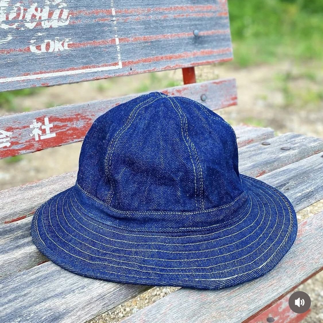 Japanese Brand OG Classic Hat Onaoshi George Local Clothing Red Line Denim Size ONE SIZE - 5 Thumbnail