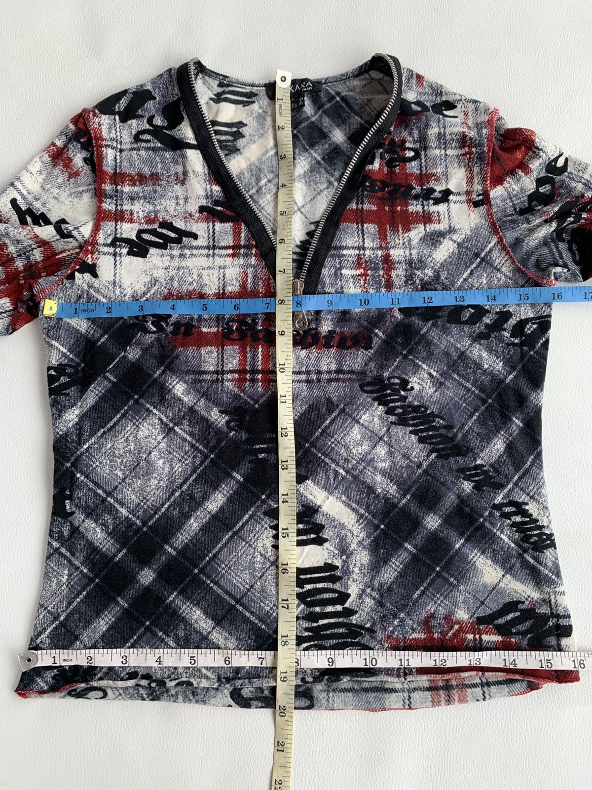 Other Axara Paris Zip Colar Gaultier Style Cropped Long Sleeve Size L / US 10 / IT 46 - 12 Thumbnail