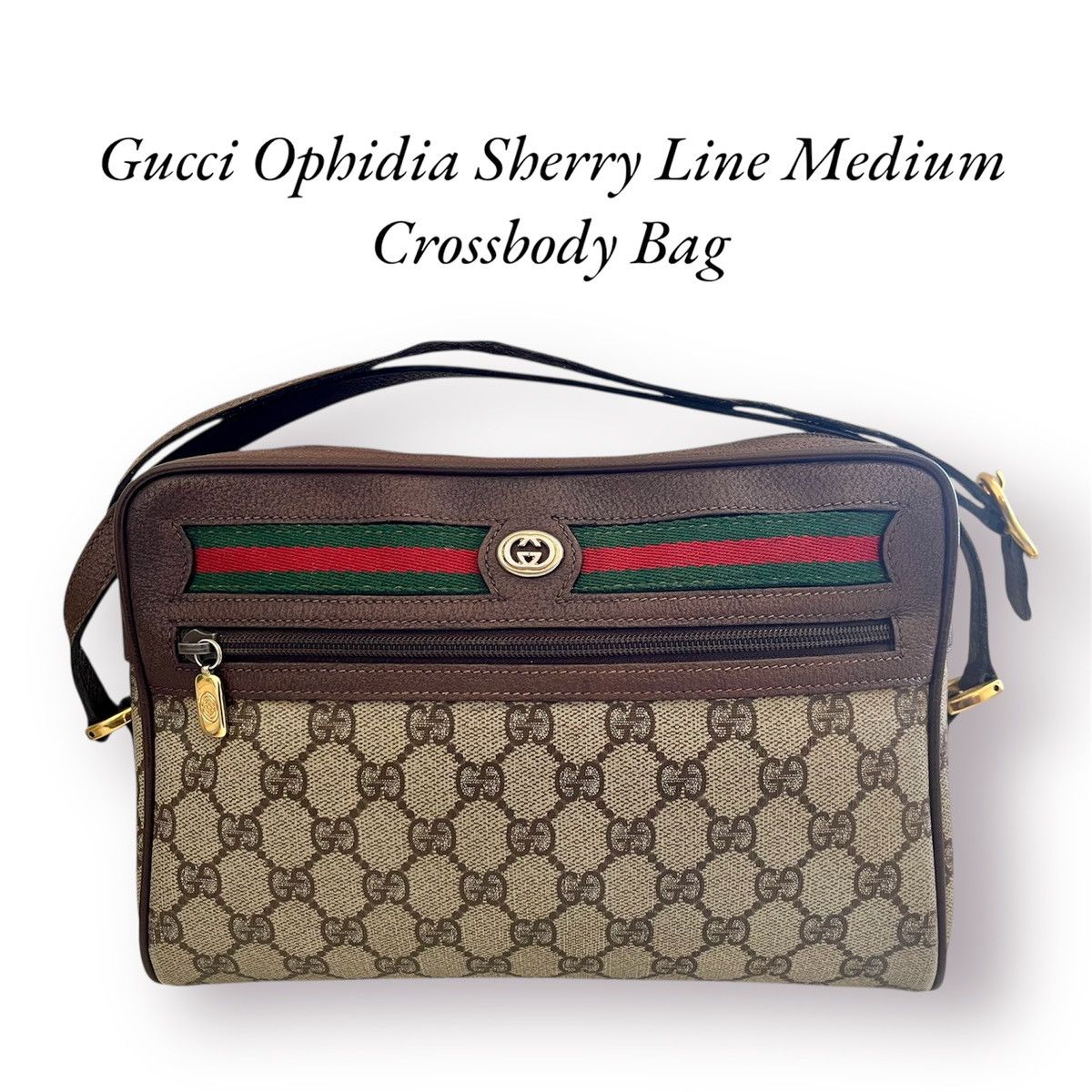 Gucci Gucci Ophidia Sherry Line GG web Crossbody Bag Size ONE SIZE - 4 Thumbnail