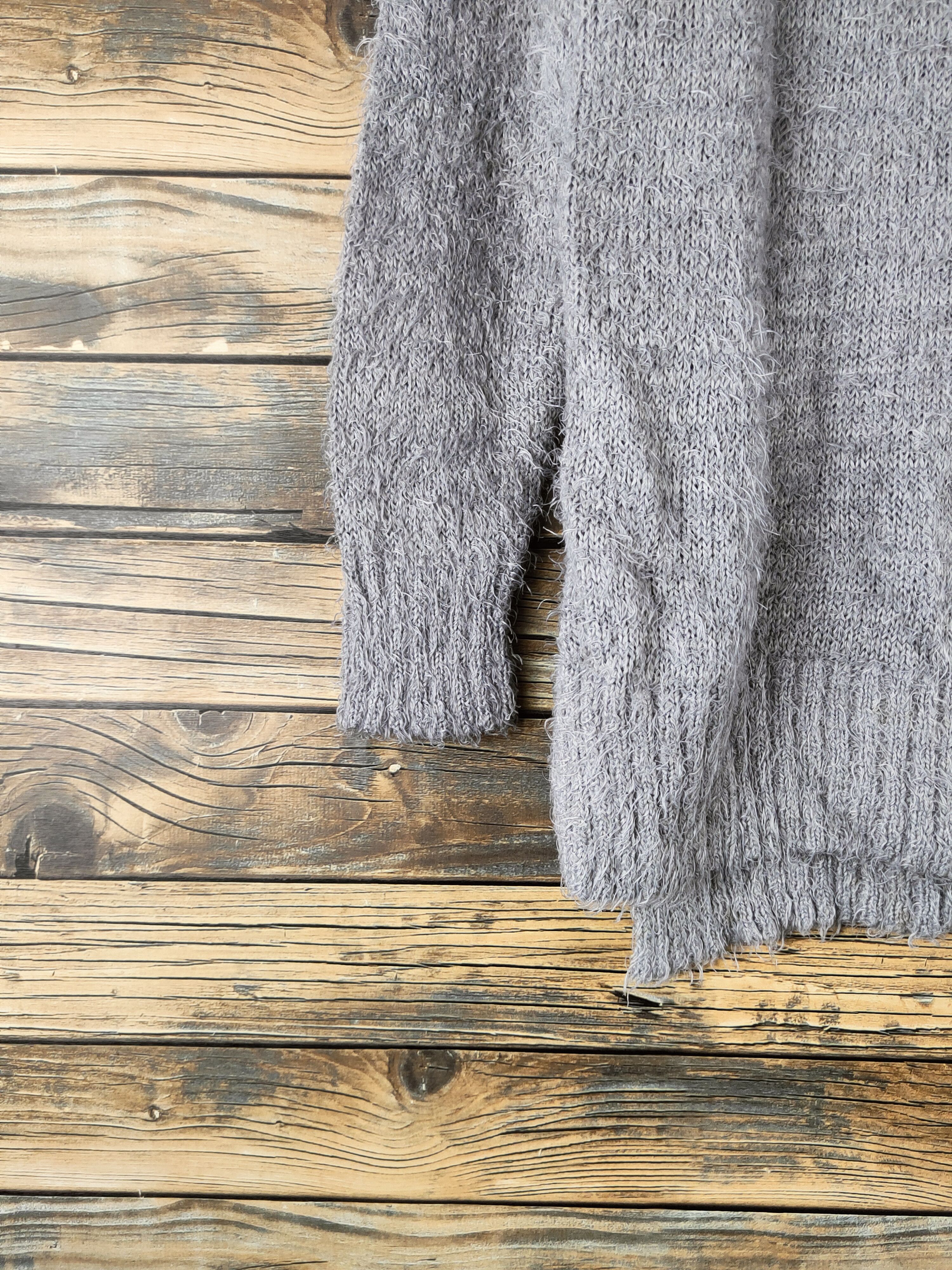 Japanese Brand DL L'espoir Dark Gray Fur Mohair Knitwear #46-490 Size M / US 6-8 / IT 42-44 - 4 Thumbnail
