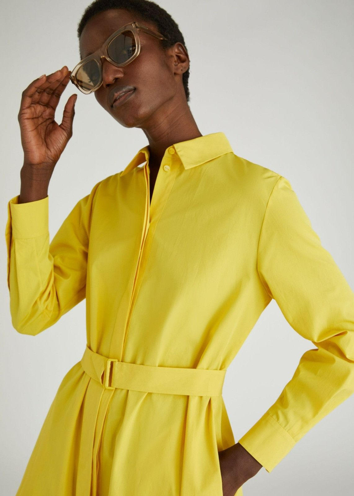 Loro Piana o1srvl11e0424 Dress in Yellow Size M / US 6-8 / IT 42-44 - 4 Thumbnail