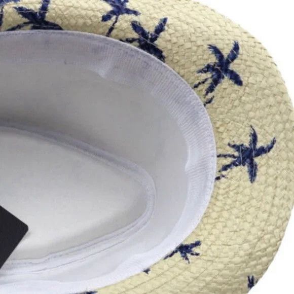 Other Coconut Tree Printed Straw Sun Hat Size ONE SIZE - 2 Thumbnail