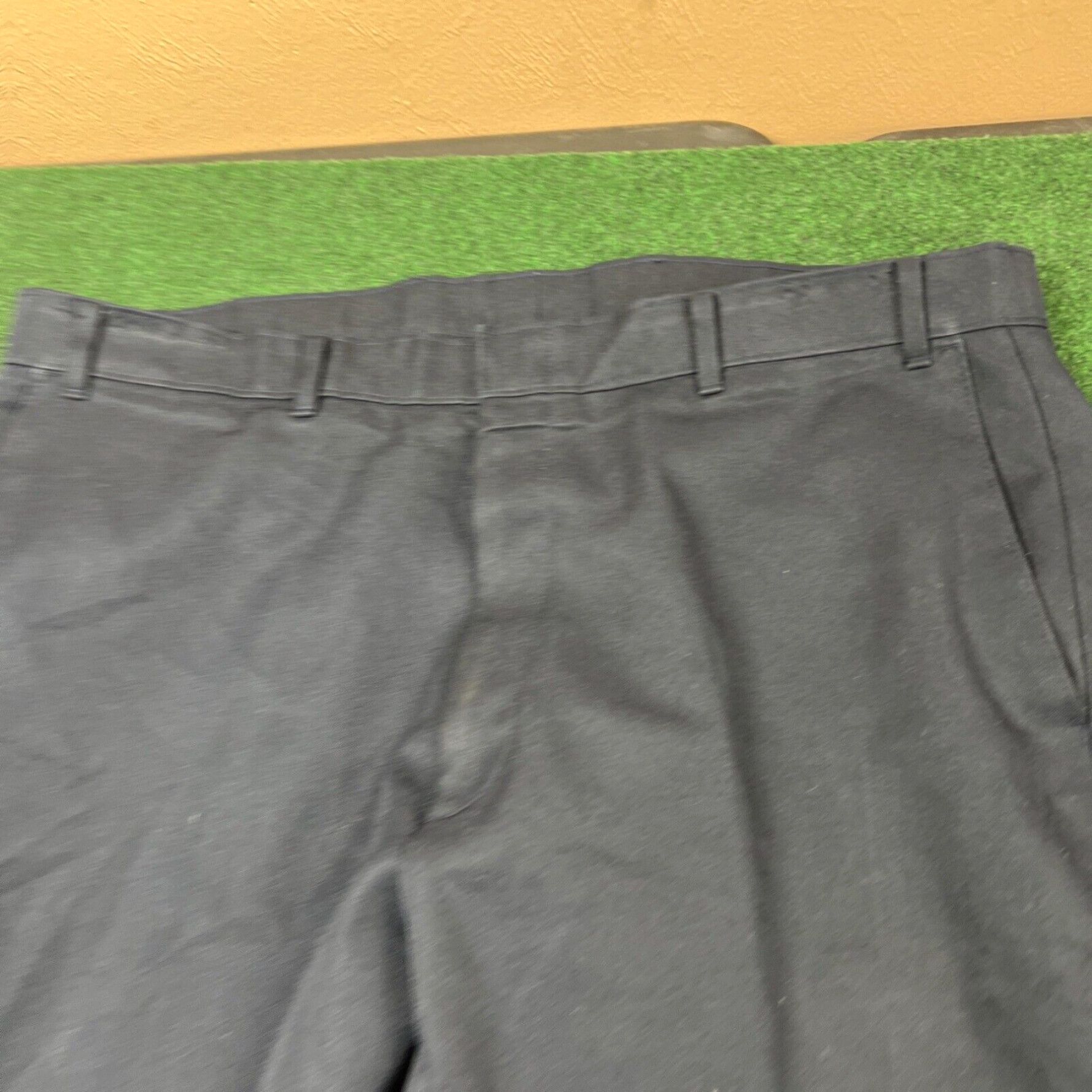 Levi's Action Slacks By Levi Strauss Mens 39x27 Navy Blue Flat Front Dress Pants Size US 39 - 3 Thumbnail