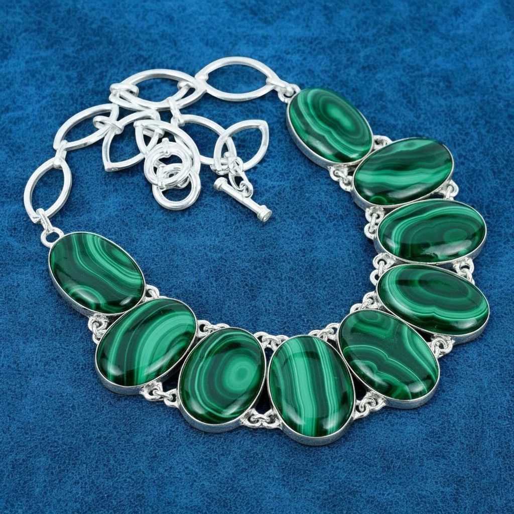 Other Necklace 925 Sterling Silver Handmade Oval Gemstone Size ONE SIZE - 4 Thumbnail