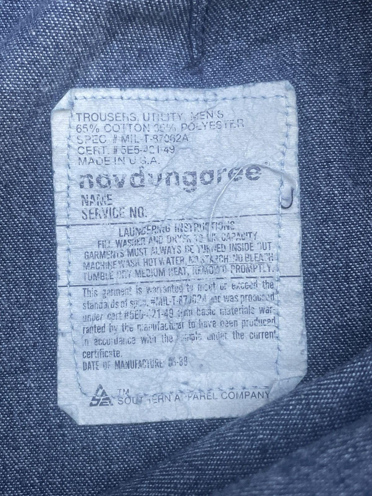 Vintage Vintage 80’s Usn Trouser Size US 34 / EU 50 - 11 Thumbnail