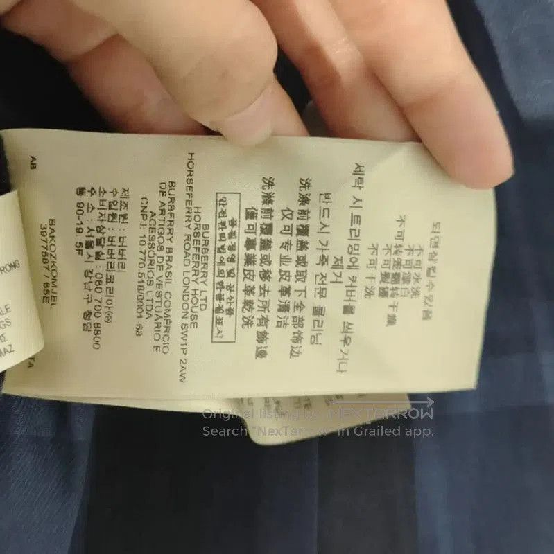 Burberry Burberry Women's L Size Navy Cotton Coat. Size L / US 10 / IT 46 - 8 Thumbnail
