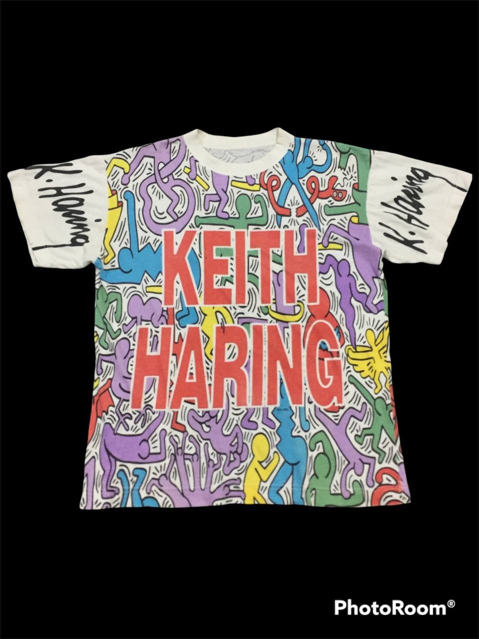 Vtg KEITH HARING ART FULL PRINT