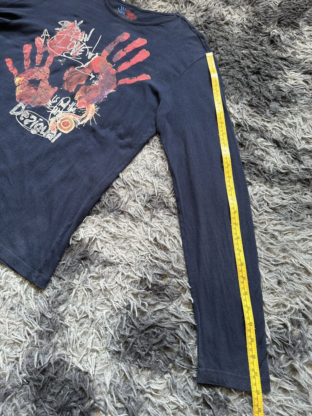 Desigual 00's Desigual '' Sex, Fun, Love'' avant-garde long sleeve Size US L / EU 52-54 / 3 - 9 Thumbnail