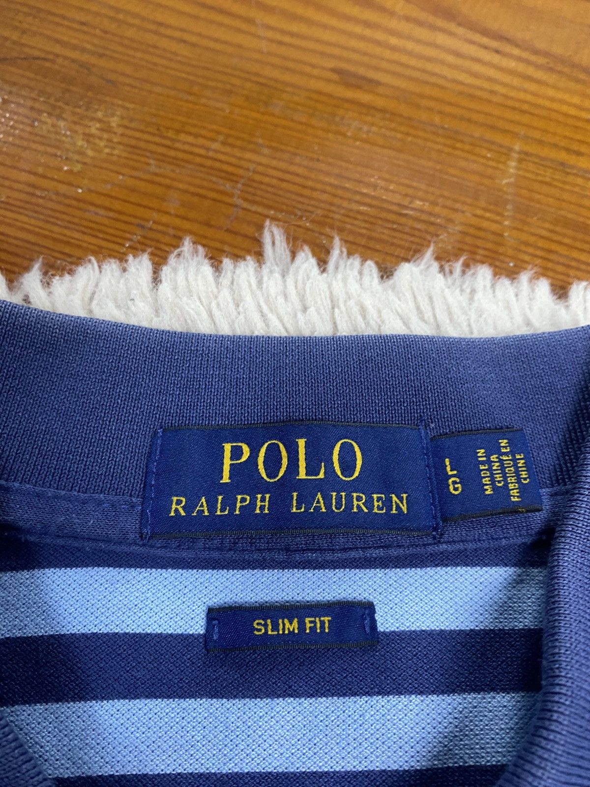 Polo Ralph Lauren Polo Ralph Lauren Men's White Striped Slim Fit Polo Shirt L Size US L / EU 52-54 / 3 - 5 Thumbnail
