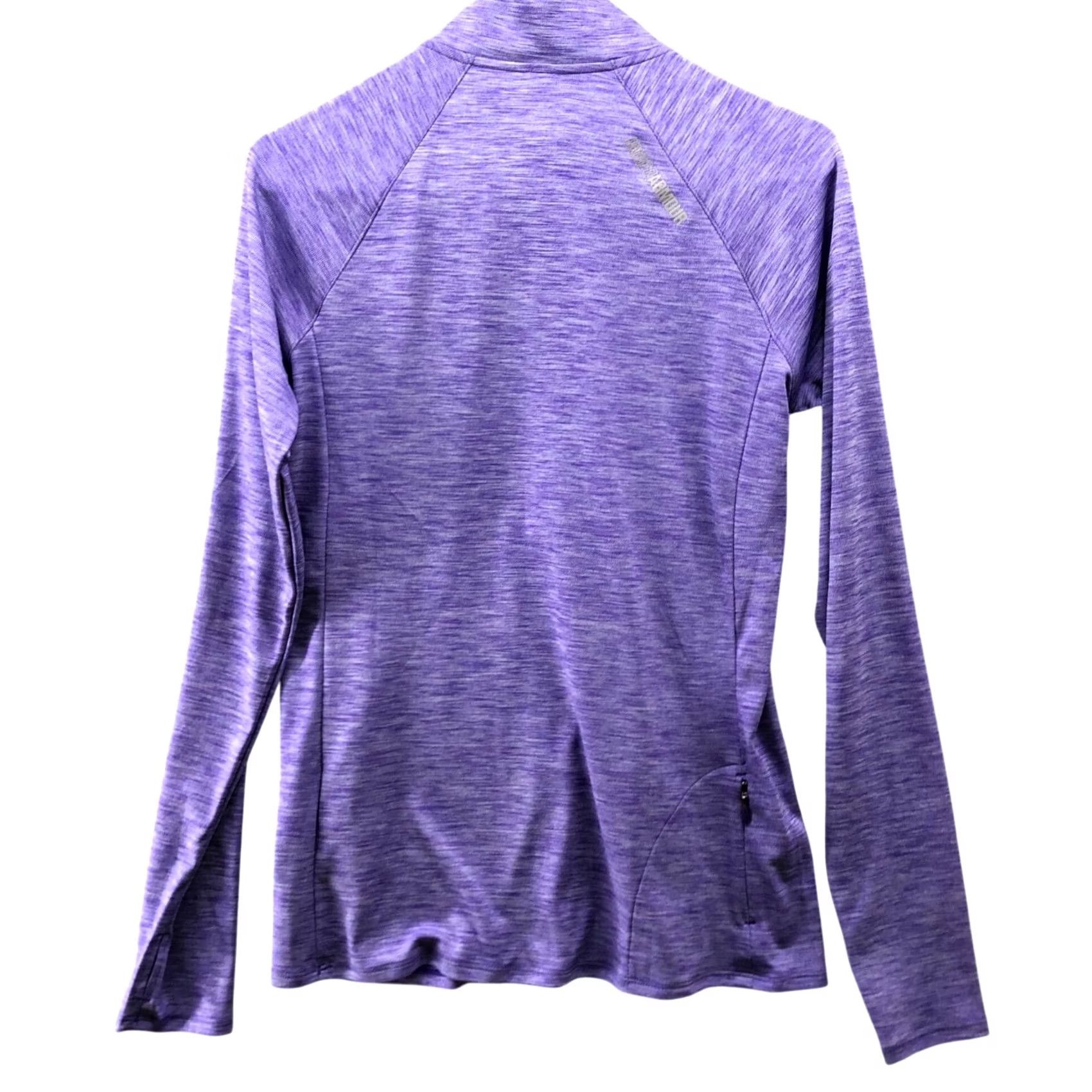 Under Armour VINTAGE Under Armour HeatGear Long Sleeve Active Shirt Womens M Purple Fitted 1/2 Zip Size M / US 6-8 / IT 42-44 - 2 Thumbnail
