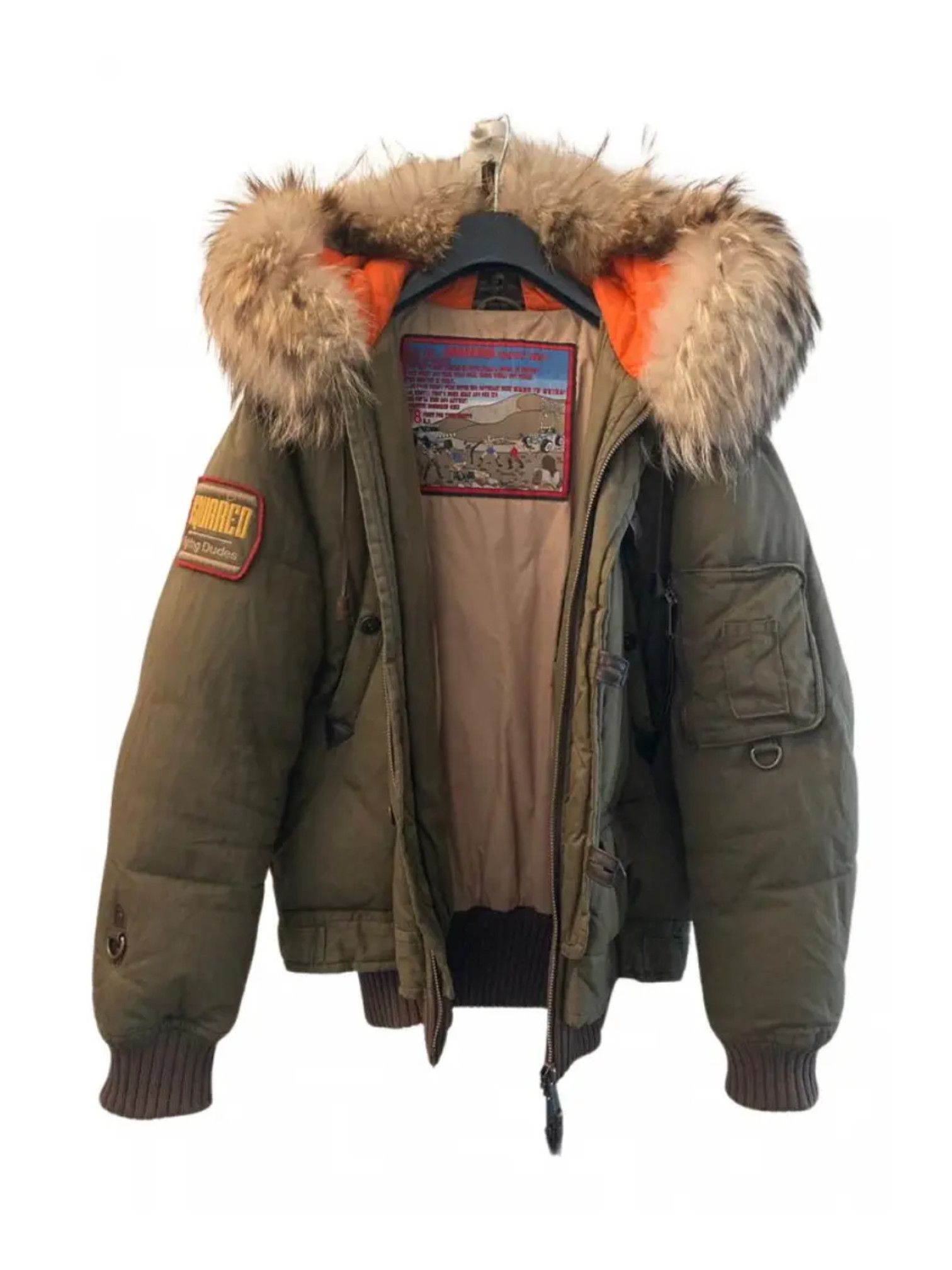 Dsquared2 Dsquared² Military Fur Down Jacket w/ Split-Zip Fur Hood Size US M / EU 48-50 / 2 - 1 Thumbnail