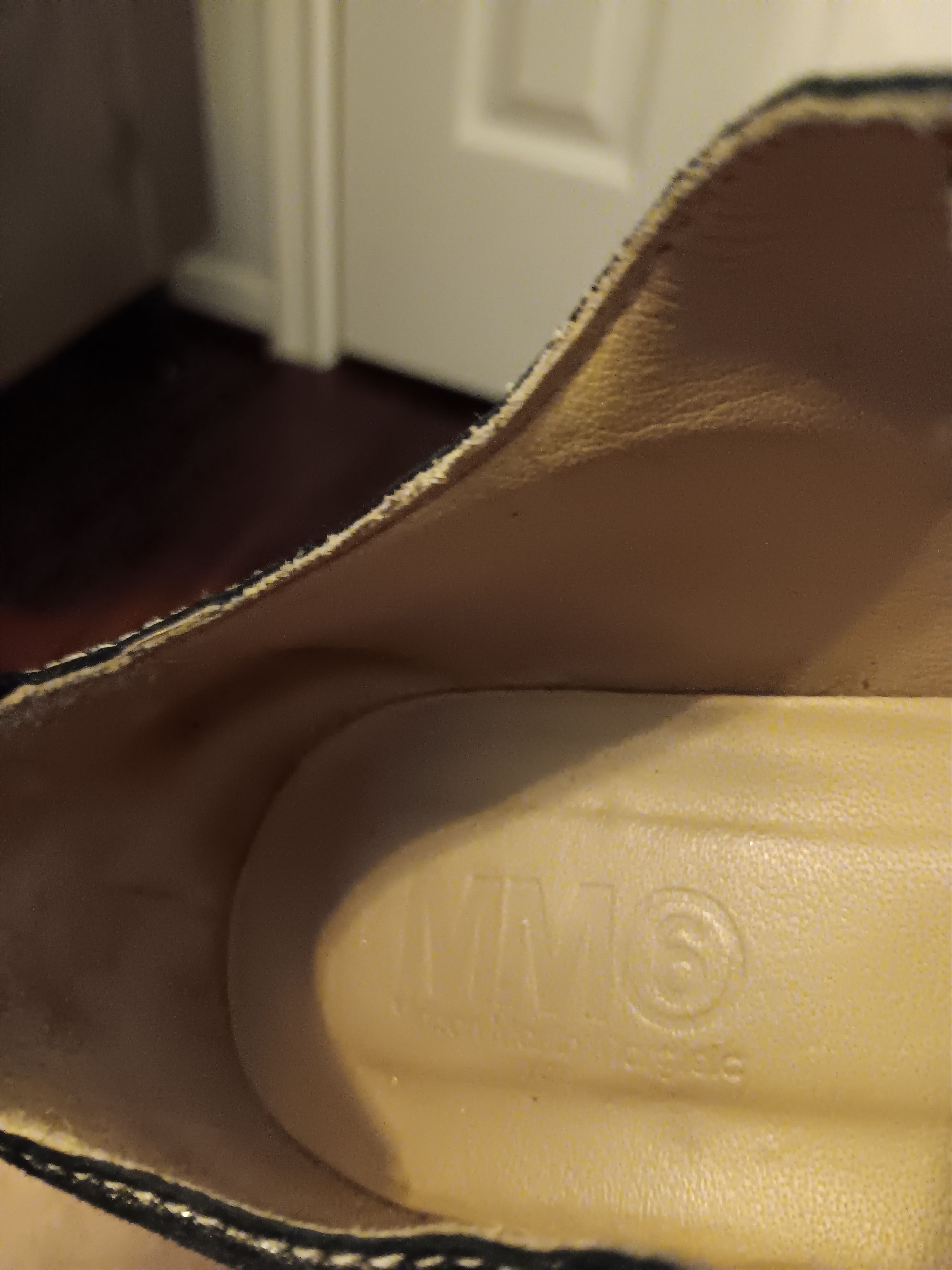 MM6 Maison Martin Margiela MM6 silver gold metallic oxford derby Size US 9.5 / IT 39.5 - 7 Thumbnail