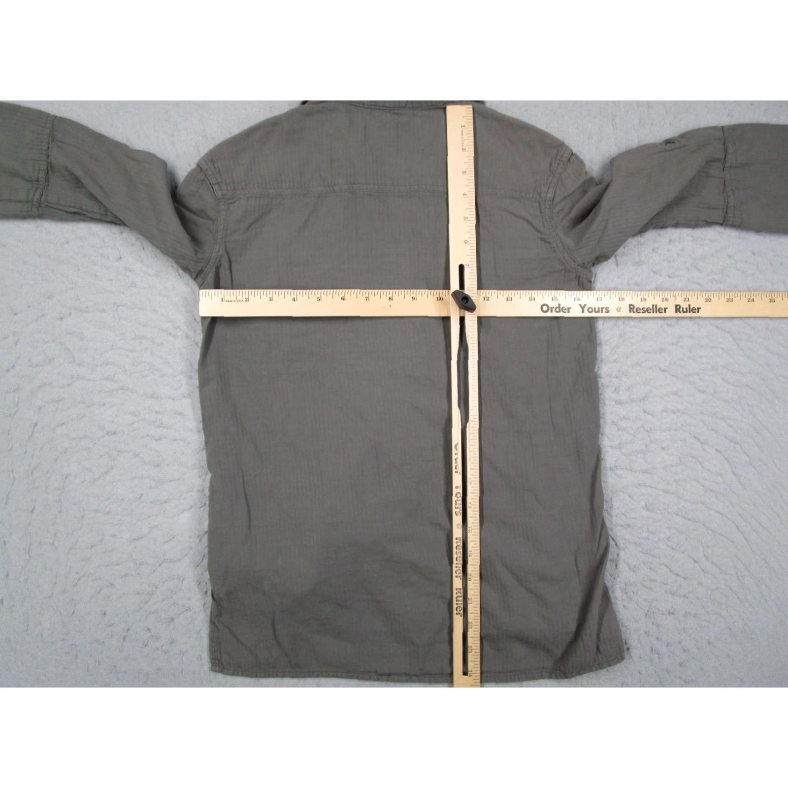 James Perse James Perse Shirt Womens 0 XS Gray Button Front Utility 3/4 Sleeve WKR3850 Size XS / US 0-2 / IT 36-38 - 6 Thumbnail