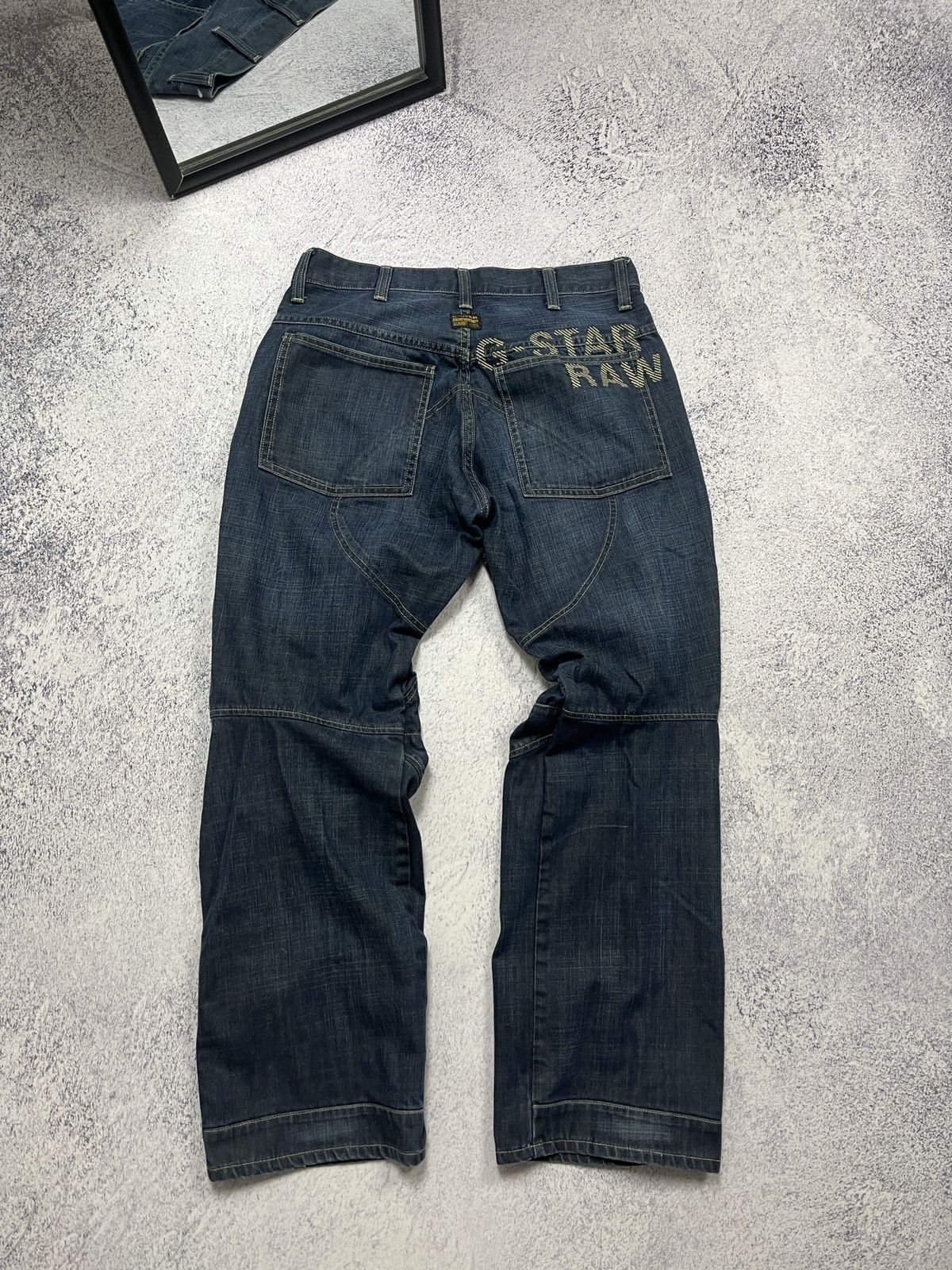 G-Star G-STAR Raw Big Logo Denim Pants Jeans Streetwear Hype 34x32 Size US 32 / EU 48 - 2 Thumbnail