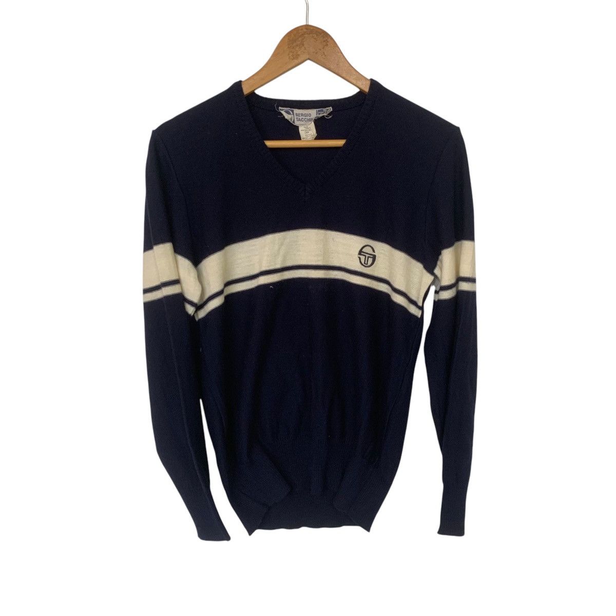 Sergio Tacchini × Vintage Vintage Sergio Tacchini Jumper Sweatshirt Old Money Rare Size US XS / EU 42 / 0 - 1 Thumbnail