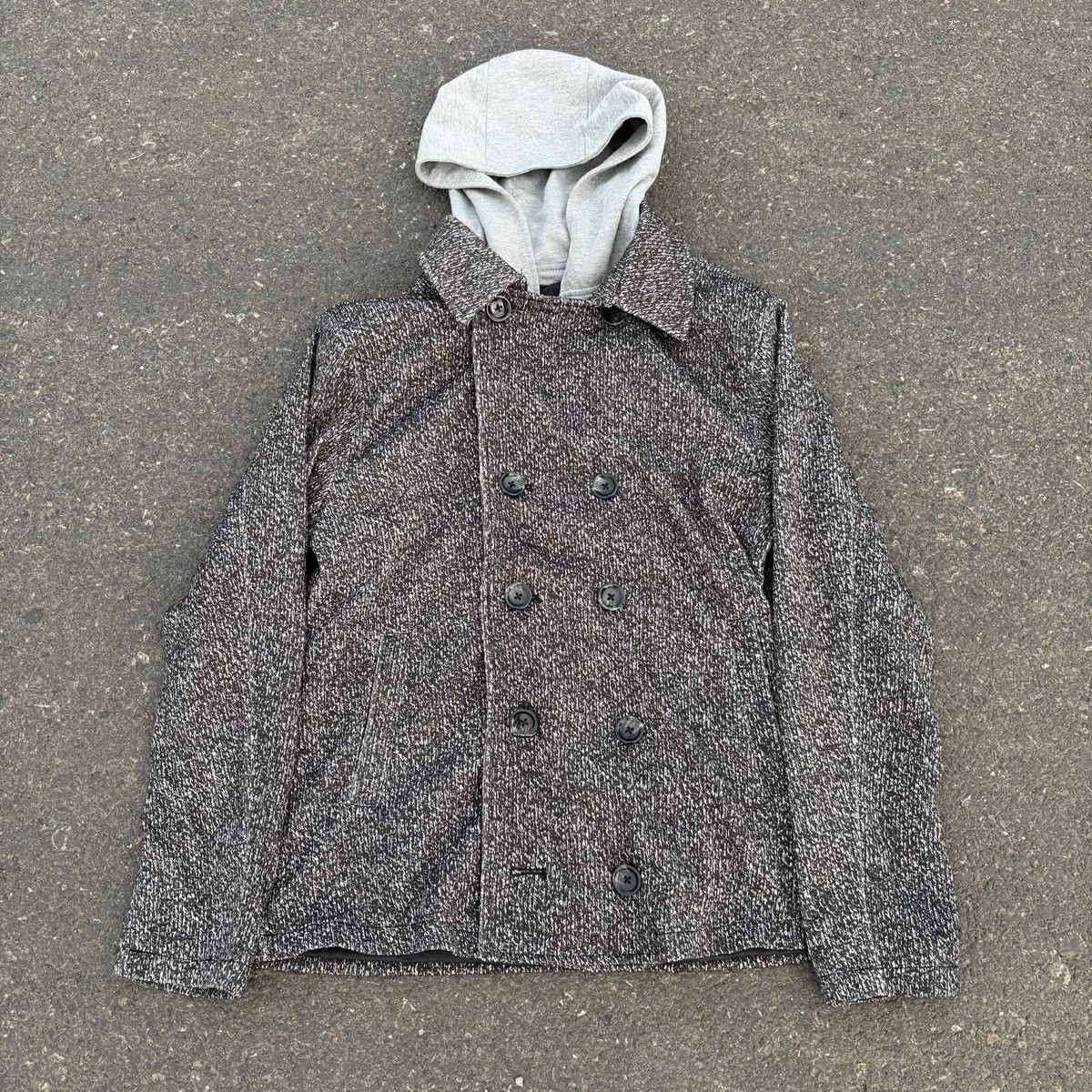 In The Attic In The Attic Homme Layered Hooded Wool Jacket Japanese Y2K Size US L / EU 52-54 / 3 - 1 Thumbnail