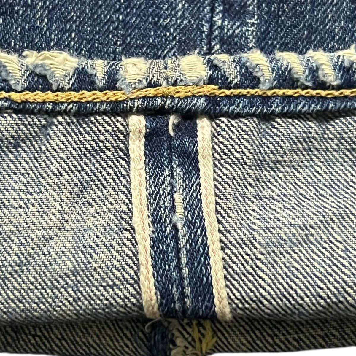 Japanese Brand Vintage Go west Yellow Division Selvedge Denim Japan Size US 29 - 13 Thumbnail
