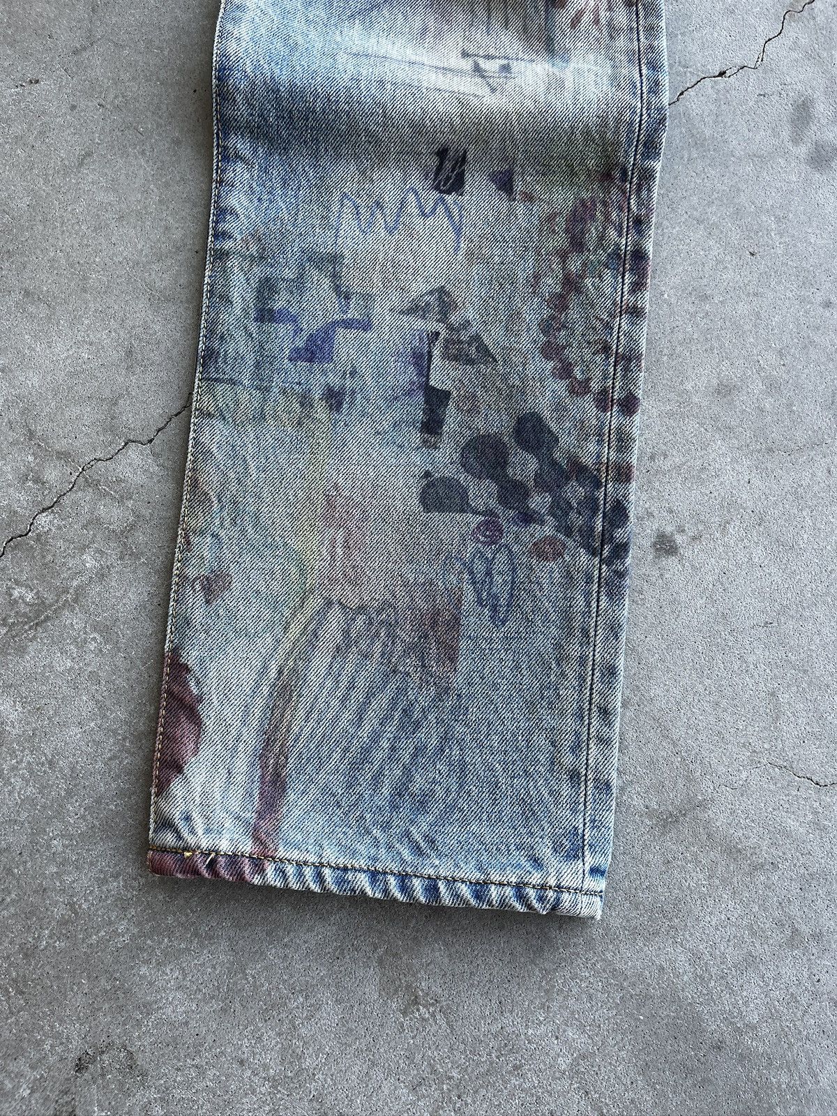John Elliott John Elliot Daze Scribble Jeans (unisex) Size US 32 / EU 48 - 6 Thumbnail