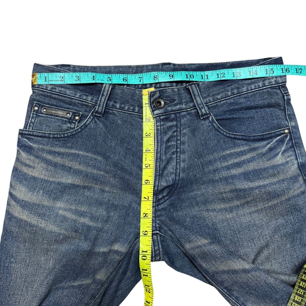 5351 POUR LES HOMMES 5351 Pour Les Hommes Denim Flare Jeans Hedi Slimane Size US 32 / EU 48 - 21 Thumbnail