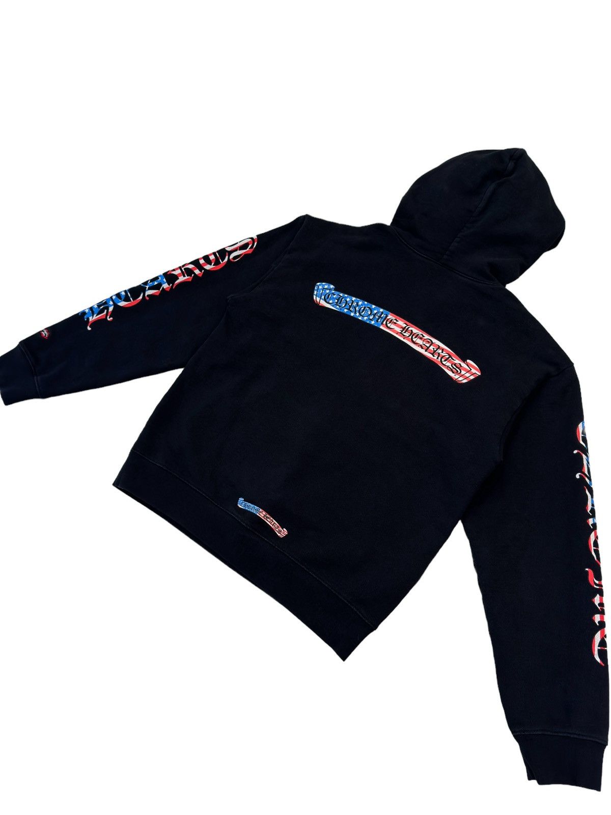 Chrome Hearts Chrome Hearts American Flag Scroll Logo Hoodie Size US M / EU 48-50 / 2 - 4 Thumbnail