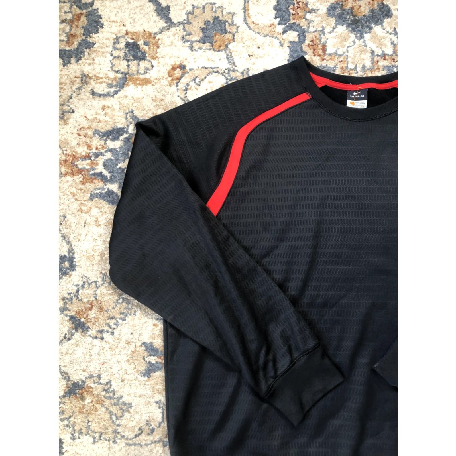 Nike VINTAGE Nike LeBron James Therma-FIT Sweatshirt Mens 2XL Black Red Crewneck Pullover Size US XXL / EU 58 / 5 - 3 Thumbnail