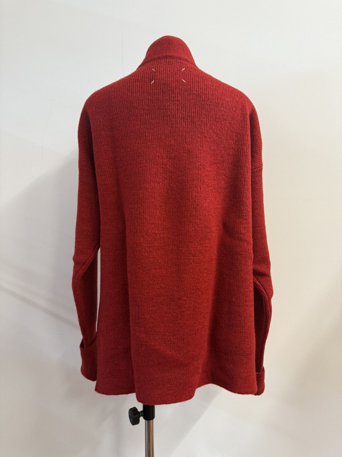 Maison Margiela MAISON MARGIELA SS17 100% Wool Scarf-Neck Cardigan — Size L Size L / US 10 / IT 46 - 3 Thumbnail