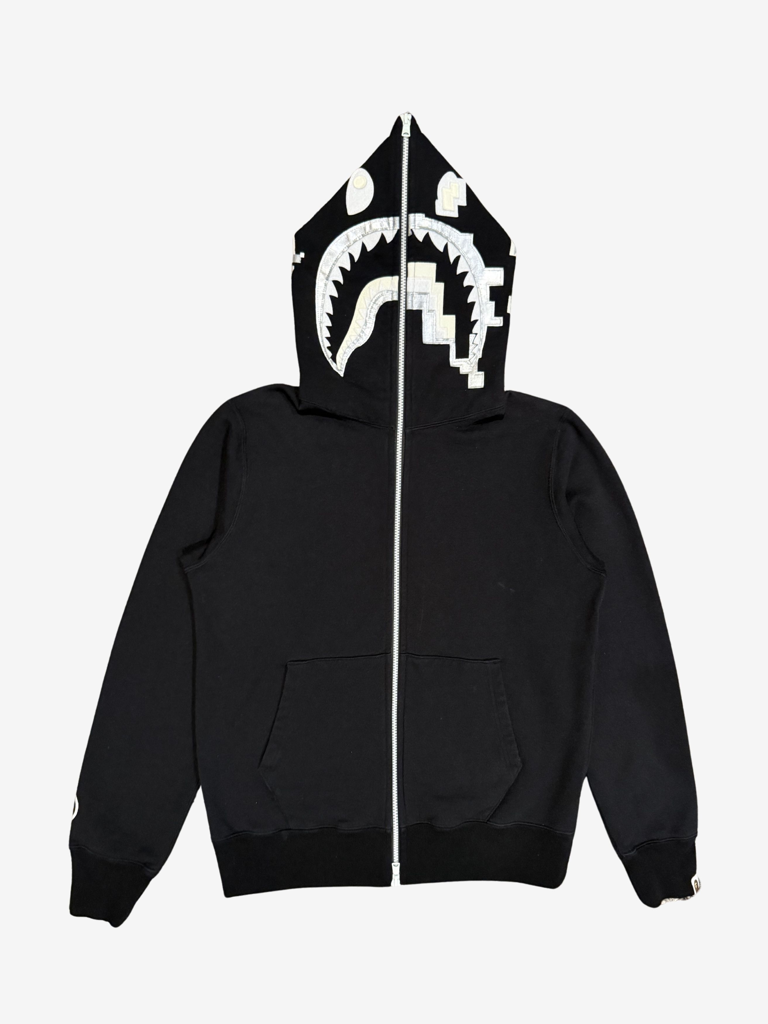Bape Bape x Black Eye Patch Color Camo Shark Full Zip Hoodie | Grailed