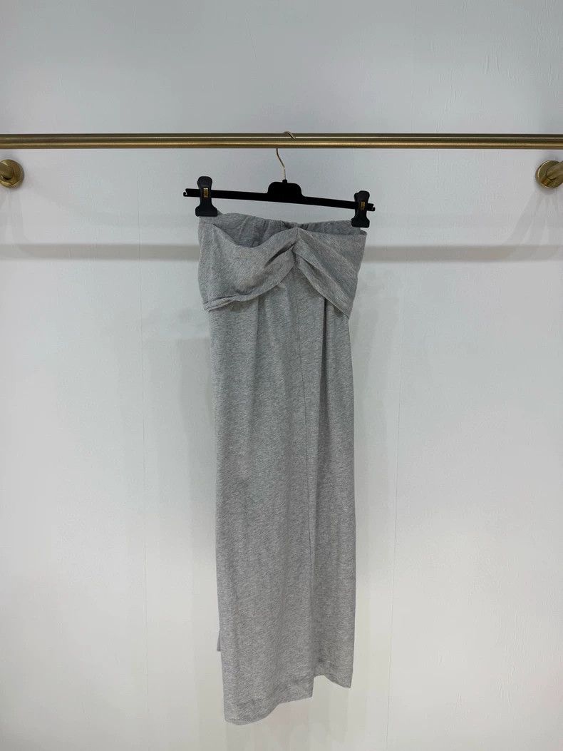 Dries Van Noten DRIES VAN NOTEN size:S Grey pleated skirt Size 22" - 4 Thumbnail