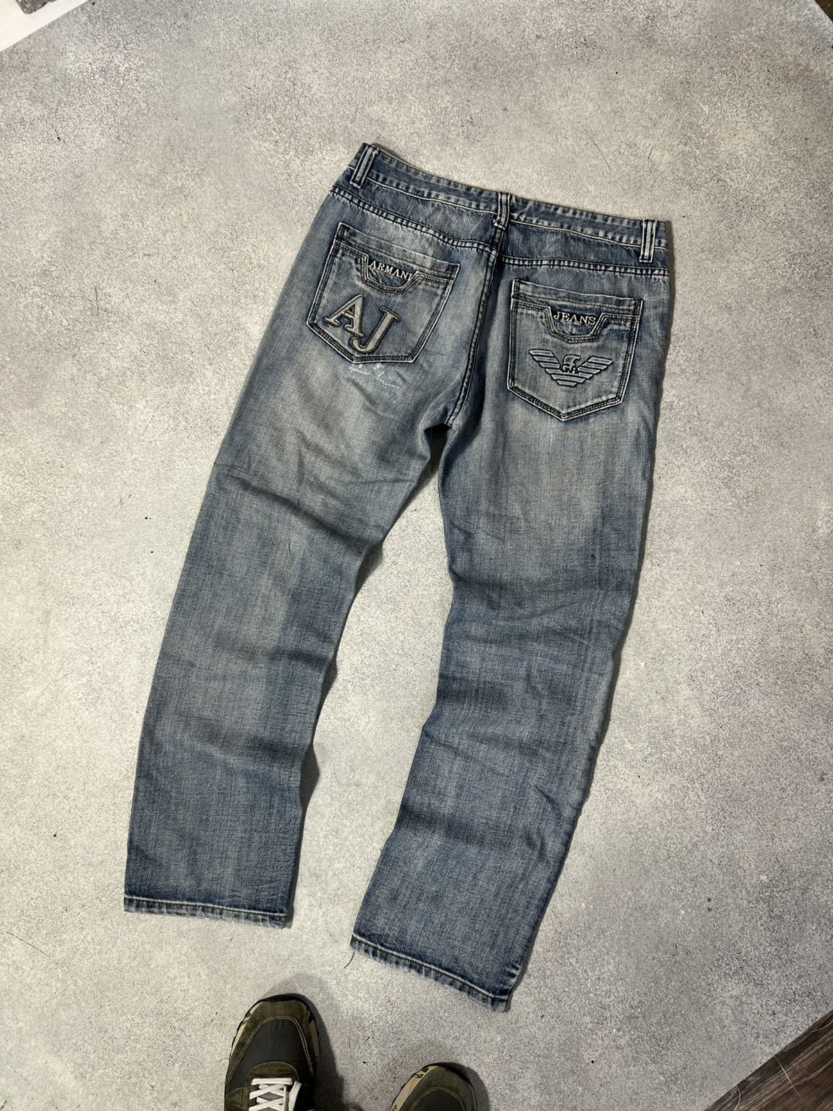 Armani Vintage Armani Jeans Big Logo Denim Pants size 36 L Size US 36 / EU 52 - 1 Thumbnail