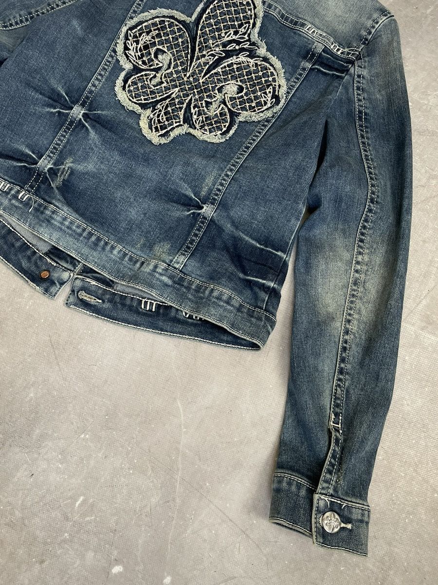 14th Addiction Affliction style Denim Jacket Blue Classic Fit Y2K gothic Size US M / EU 48-50 / 2 - 9 Thumbnail