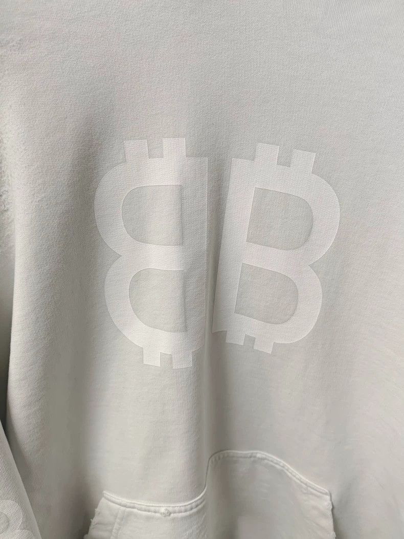 Balenciaga Balenciaga 23 FW Mud-Dyed Bitcoin-Made Old Wreck Hoodie 250 Size US L / EU 52-54 / 3 - 4 Thumbnail