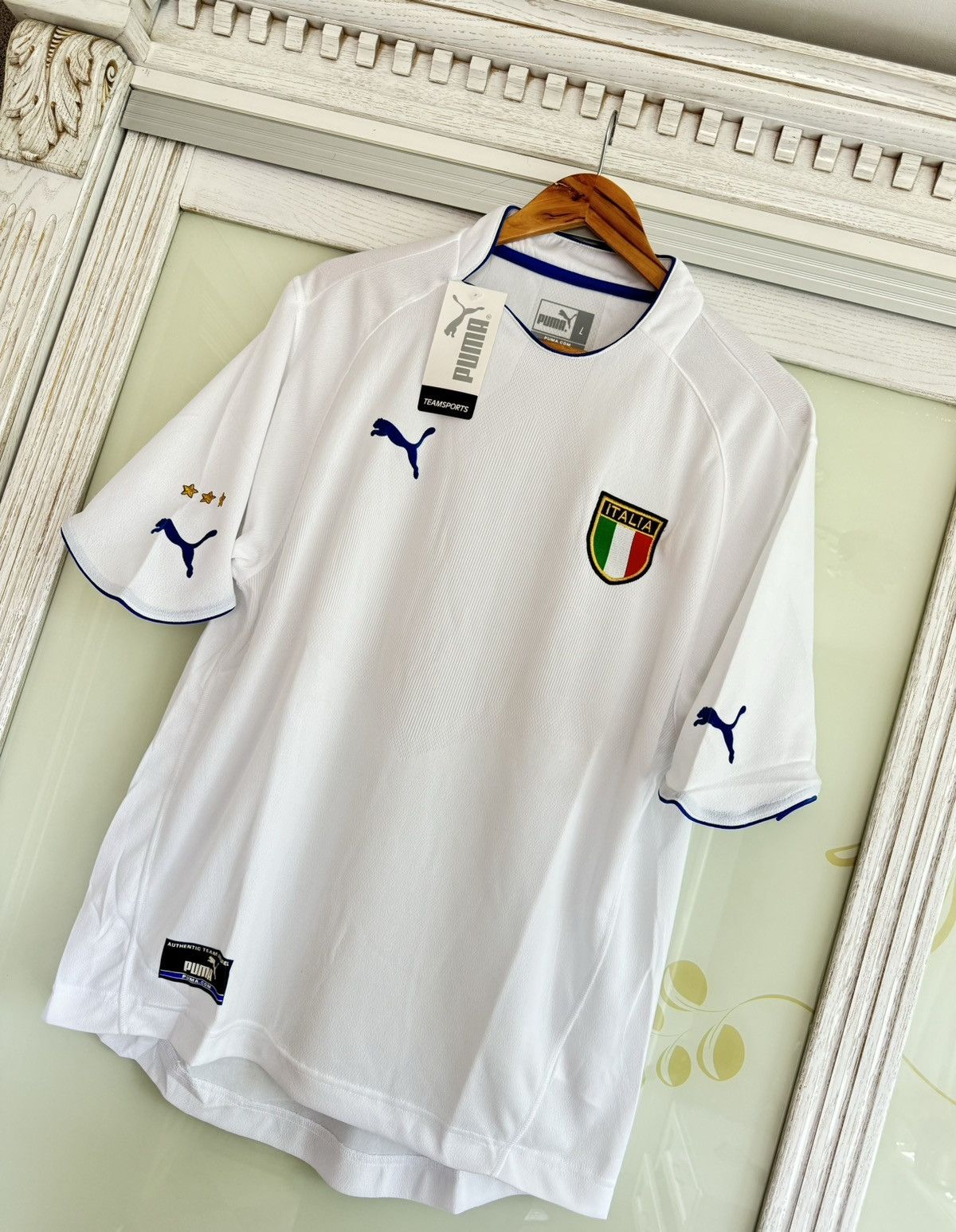 Puma × Vintage Vintage Italy 2003-2004 Away Soccer Jersey Football Shirt Size US L / EU 52-54 / 3 - 5 Thumbnail
