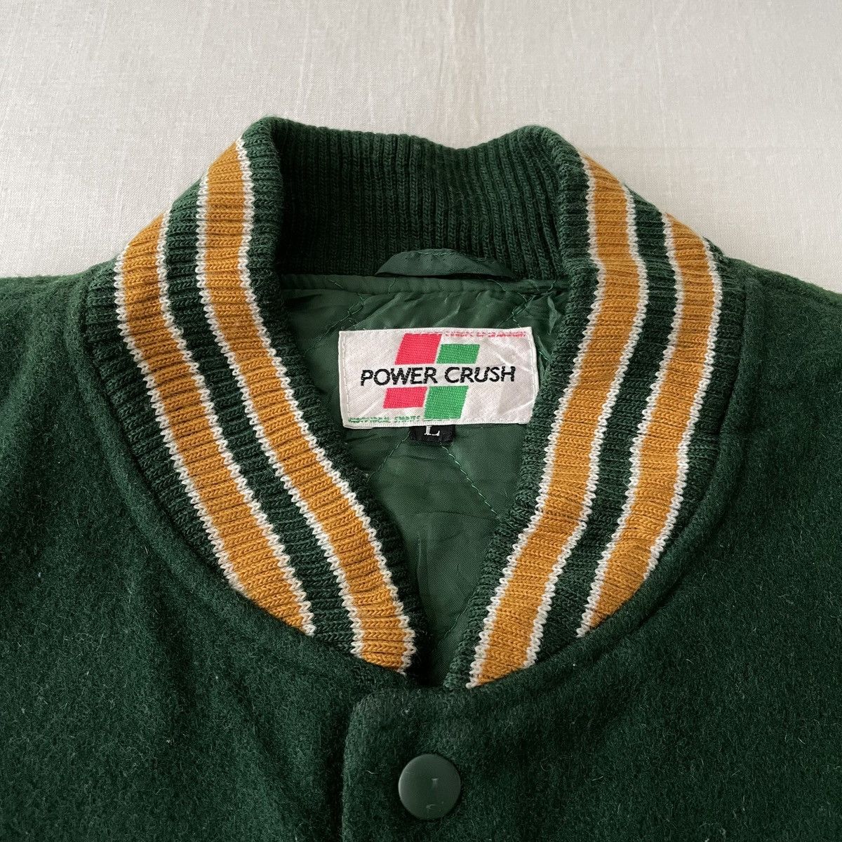 Toyo Enterprises Power Crush Japan Racing Motorsports Wool Varsity Jacket Size US L / EU 52-54 / 3 - 10 Thumbnail