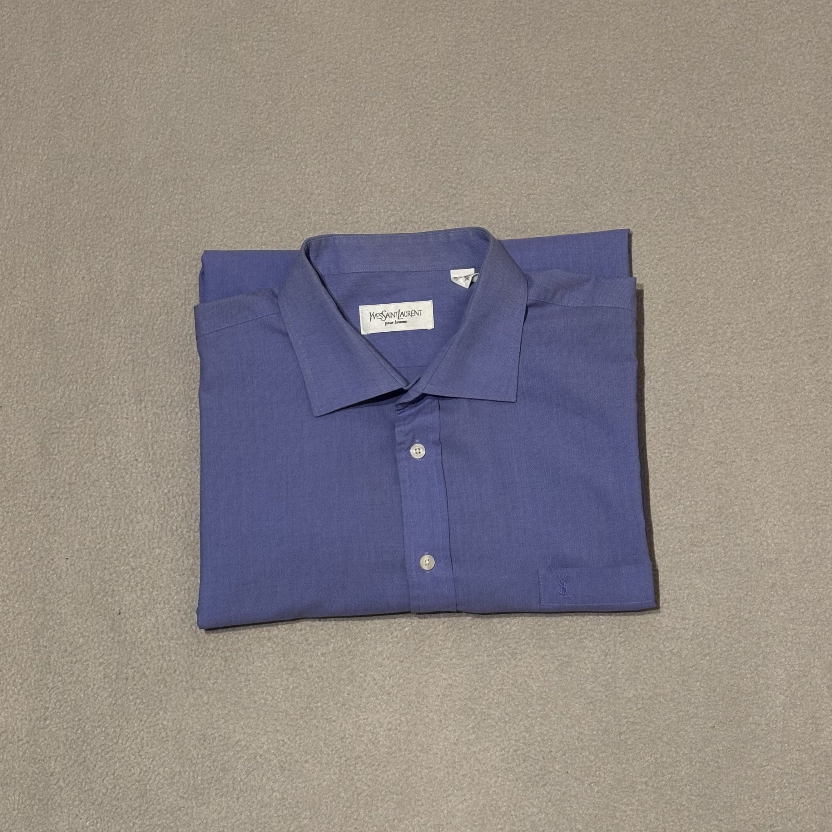 Yves Saint Laurent Yves Saint Laurent Purple Shirt Size 41 Size US XXL / EU 58 / 5 - 15 Thumbnail