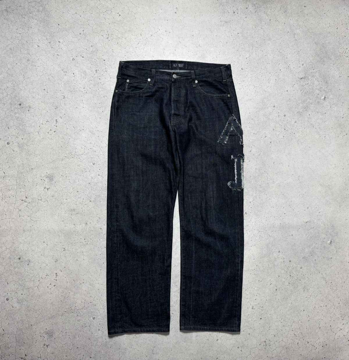Armani Armani Jeans Big Logo Baggy Denim Luxury Vintage Size 34 Size US 34 / EU 50 - 1 Thumbnail