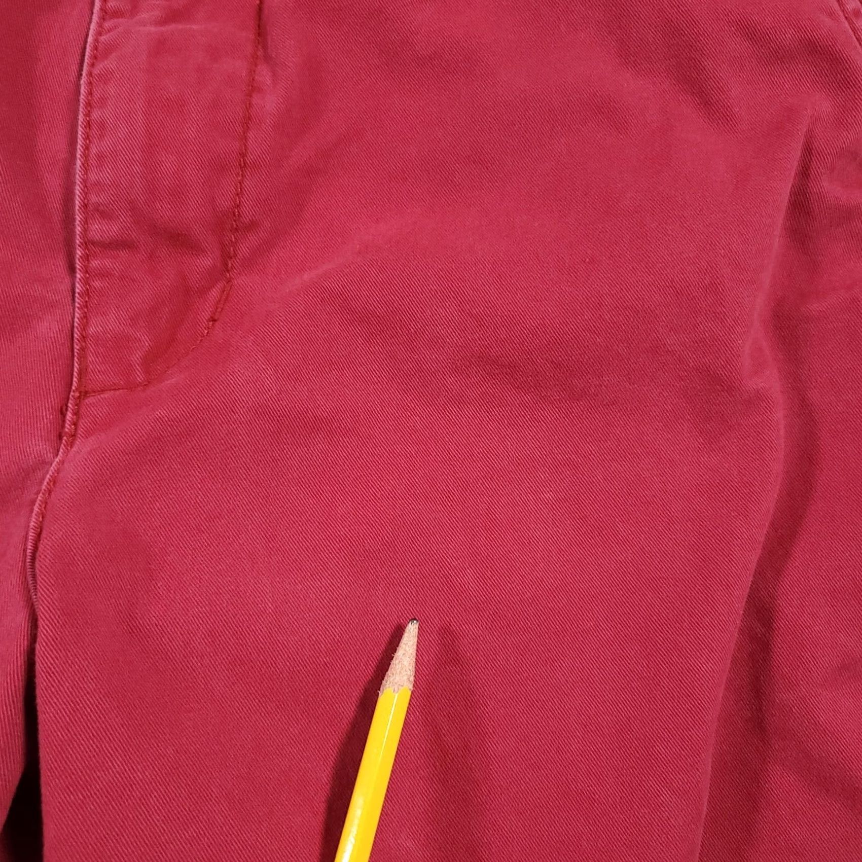 American Eagle Outfitters American Eagle Shorts Mens 31 Longboard Chino Casual Skater Flat Front Red Faded Size US 31 - 4 Thumbnail
