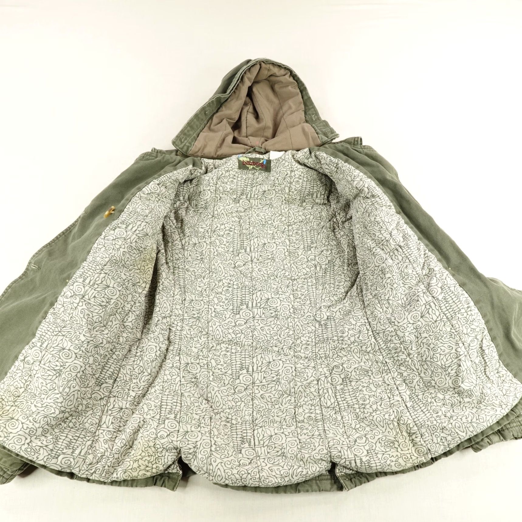Billabong Vintage Billabong Jacket Women Small Green Double Breasted Quilt Lined Coat Y2K Size S / US 4 / IT 40 - 7 Thumbnail