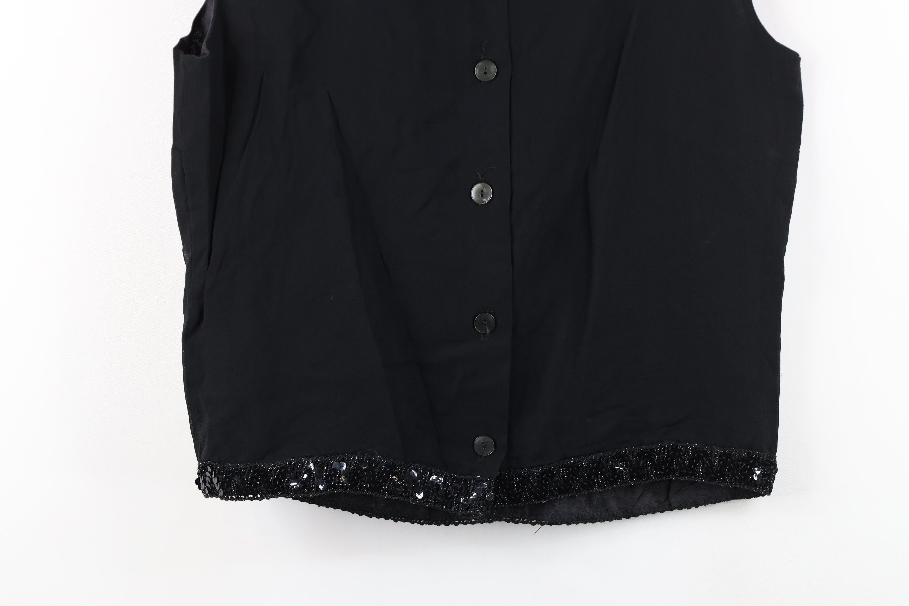 Vintage Vintage 80s 90s Streetwear Gabardine Sequin Button Shirt Size M / US 6-8 / IT 42-44 - 14 Thumbnail