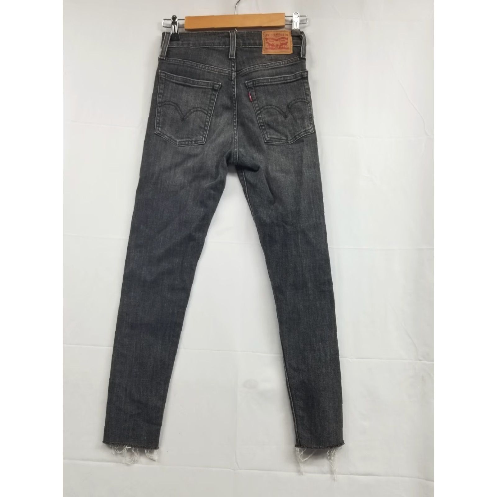 Levi's Levi's Wedgie Skinny Jeans Womens Size 25 Black High Rise Button Fly Denim 90s N/A Size 42" / US 20 - 2 Thumbnail