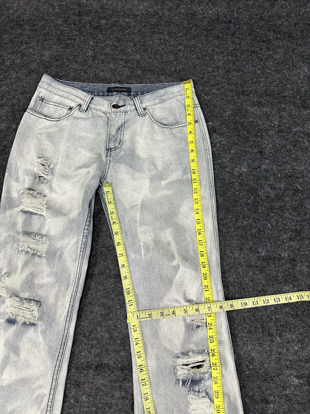 If Six Was Nine Vintage Zerosail Rock Punk Flare Denim D716 Size US 32 / EU 48 - 9 Thumbnail
