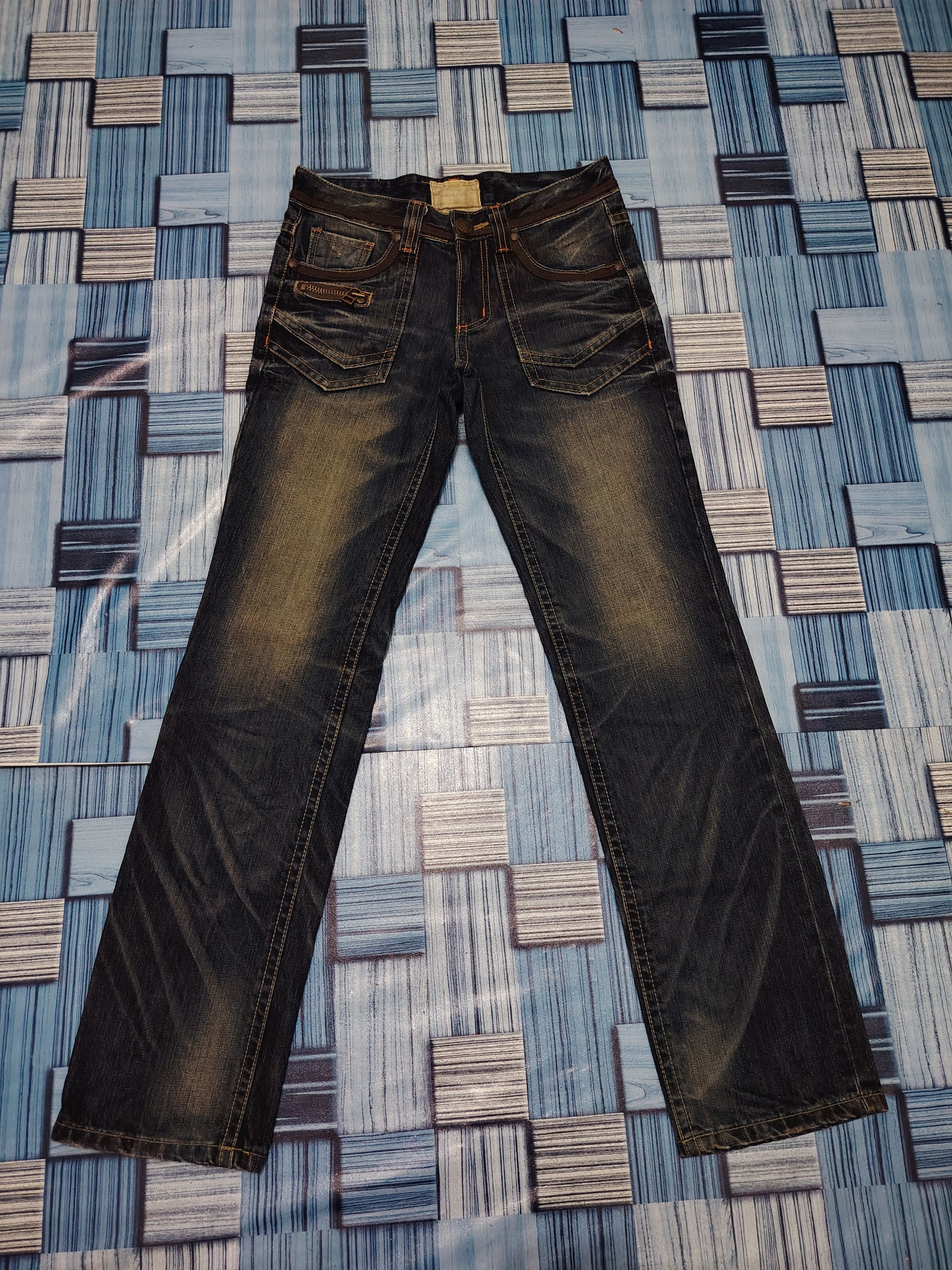 Japanese Brand Yoshitomo Nara Lolita Flared Mud Wash Distressed Size US 30 / EU 46 - 5 Thumbnail