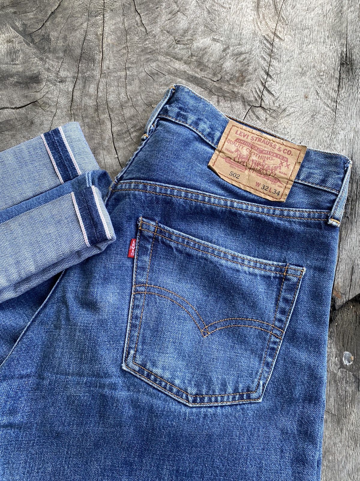 Levi's × Levi's Vintage Clothing × Vintage VINTAGE LEVIS 502 BIG E SELVEDGE WITH BUTTON J22, RARE Size US 32 / EU 48 - 2 Thumbnail