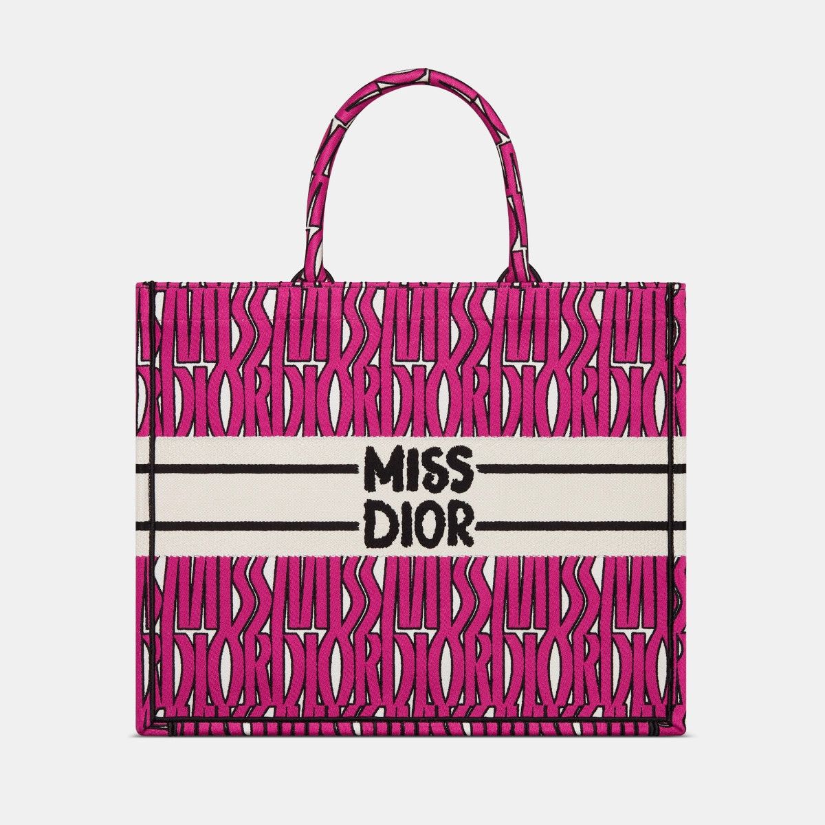 Dior o1bcso1str0226 Size:OS/Large Book Tote in Pink/Black Size ONE SIZE - 2 Thumbnail