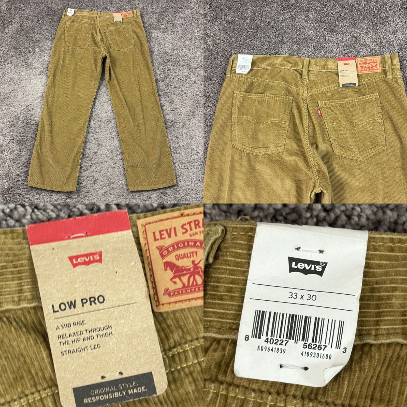 Levi's Levi's Pants Womens 36 Brown Corduroy Straight Cotton 36x29 Irregular Vintage No But 36x29 Regular Women's Pants Size 25" / US 0 / IT 36 - 8 Thumbnail