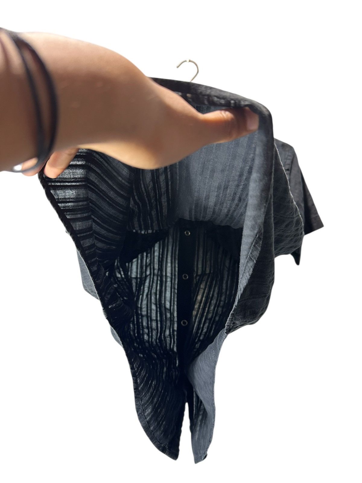 Issey Miyake 90s UNDEFINED WESTERN SHIRT ARROW POCKET ISSEY YOHJI STYLE Size US M / EU 48-50 / 2 - 5 Thumbnail